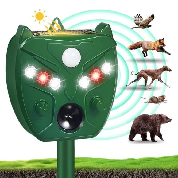 Solar Powered Ultrasonic Animal and Bird Pepeller - Picture 1 of 8